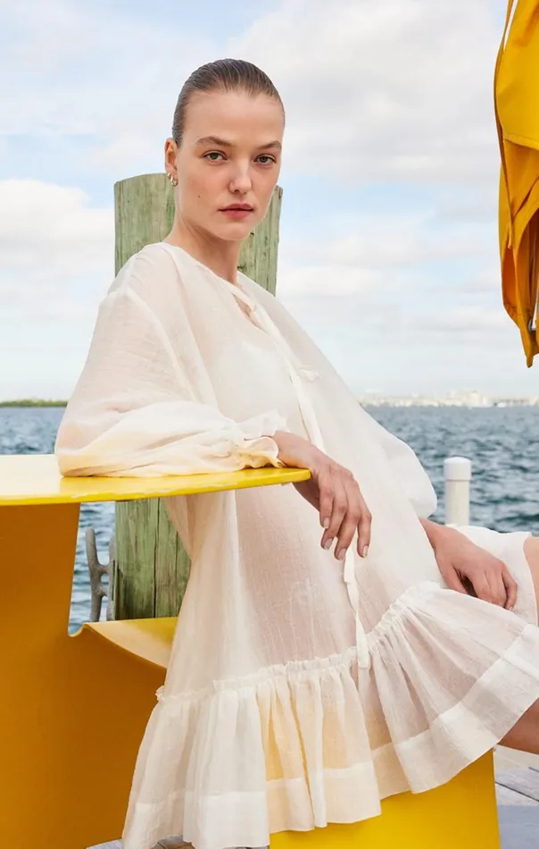 Cinq Sept Scottie Coverup White Women Coverups