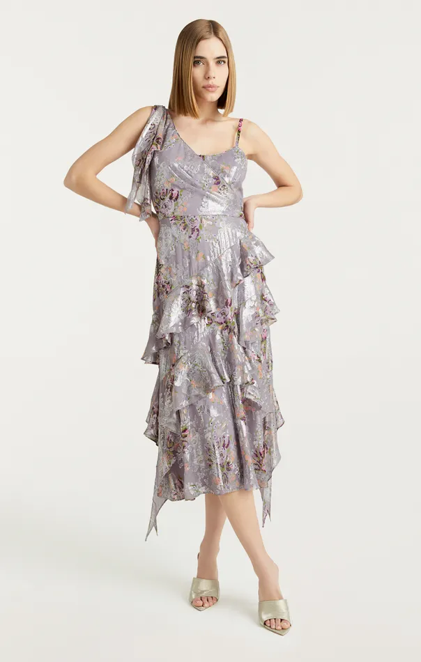 Cinq Sept Trevor Dress Greymulti Women Cocktail and Evening