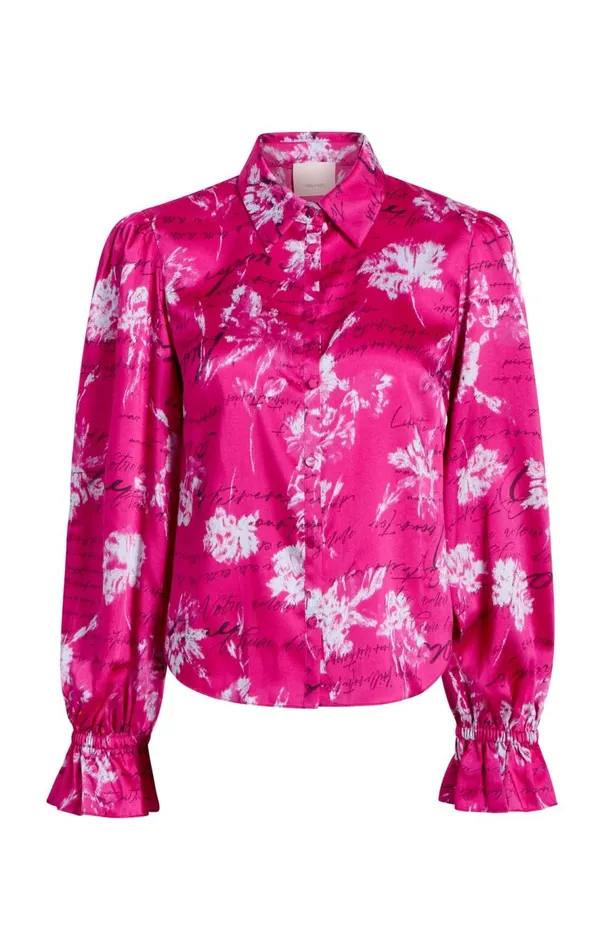 Cinq Sept Warm Carnation Long Sleeve Fiona Top Plumradishmulti Women Long Sleeve Tops