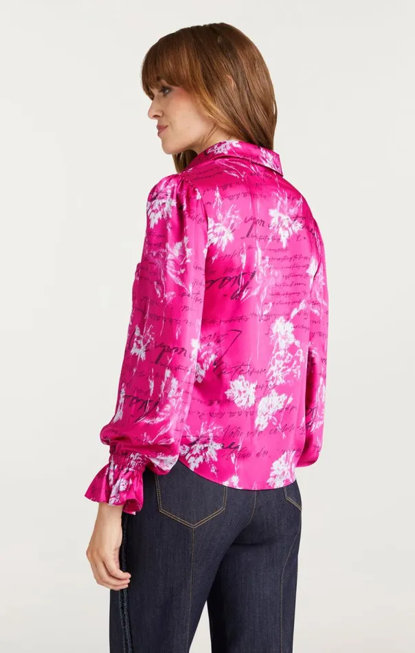 Cinq Sept Warm Carnation Long Sleeve Fiona Top Plumradishmulti Women Long Sleeve Tops
