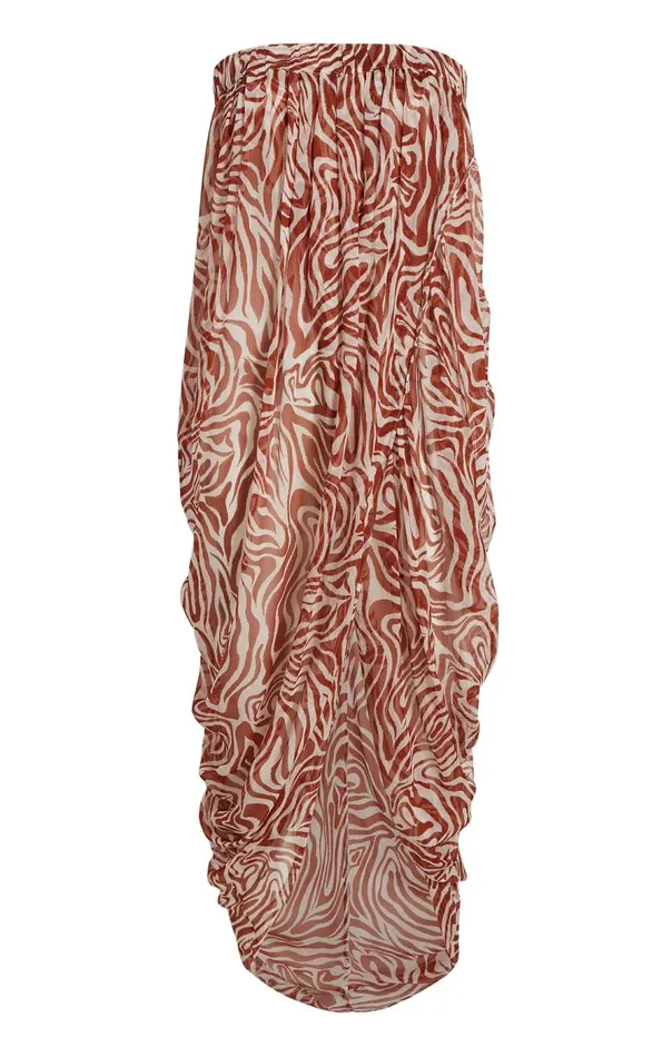 Cinq Sept Woodblock Zebra Libbie Coverup Sequoiaivory Women Coverups