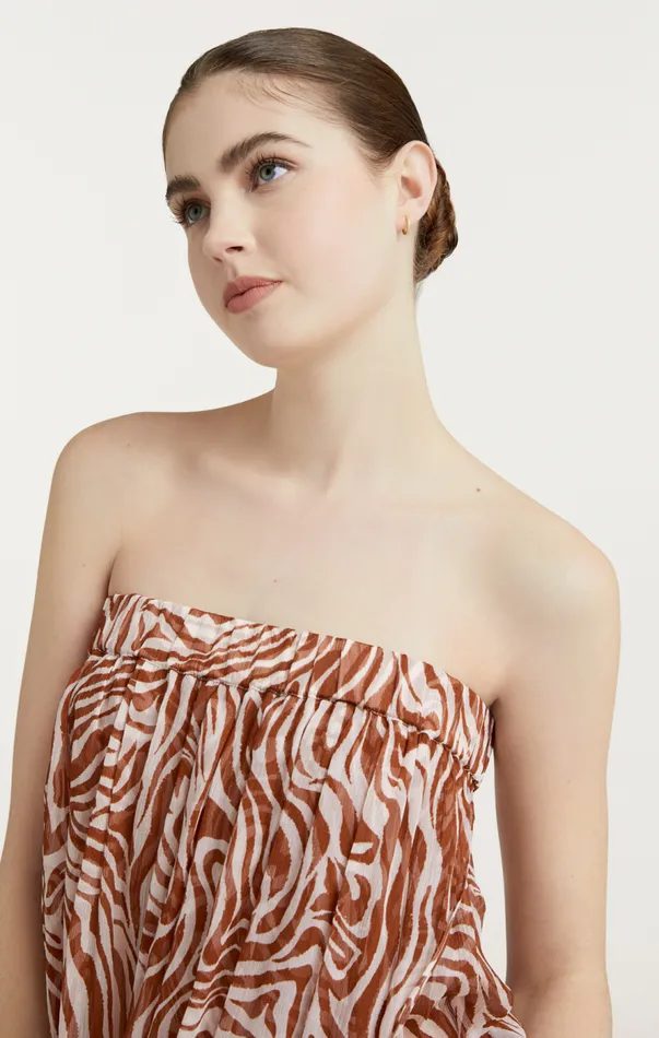 Cinq Sept Woodblock Zebra Libbie Coverup Sequoiaivory Women Coverups