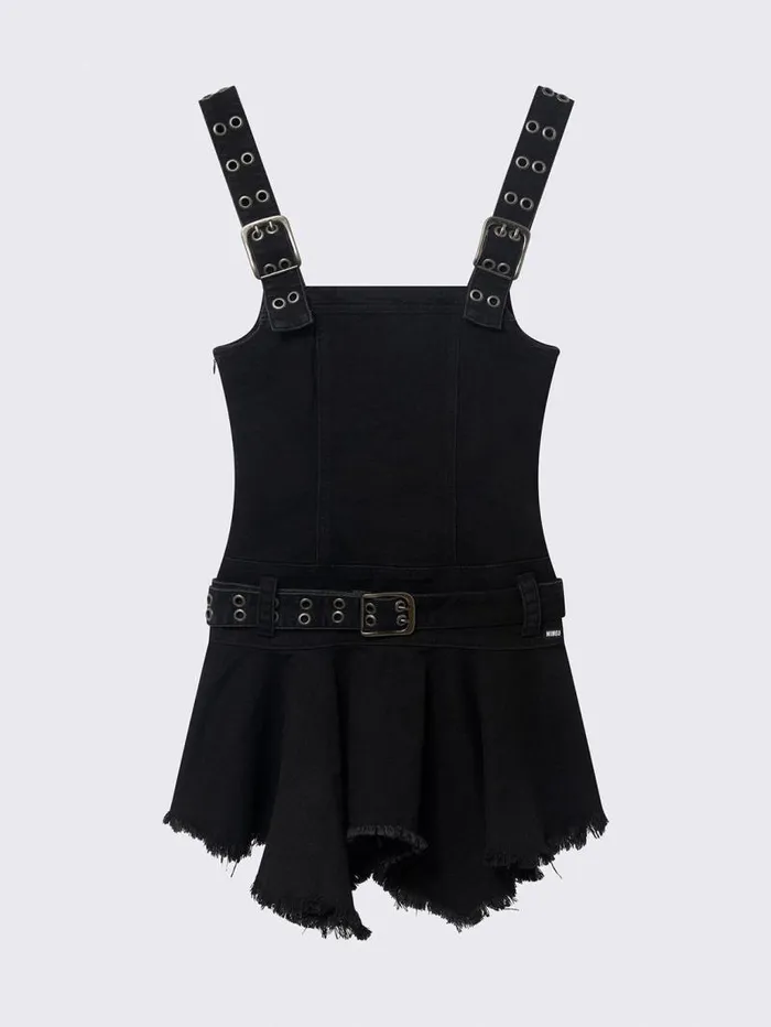 Claire Black Denim Mini Dress Women Minga London Dresses Claire Black Denim Mini Dress Women Minga London Dresses
