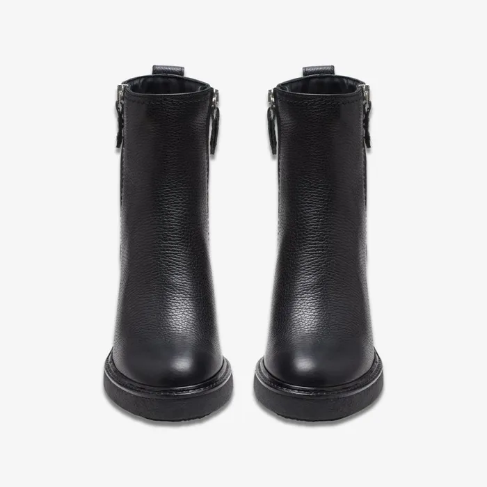 Clarks Ankle Boots Cassiano Zip Ankle Boot Black Leather 8211 Women