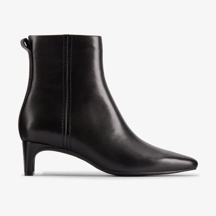 Clarks Ankle Boots Edina Up Black Leather 8211 Women