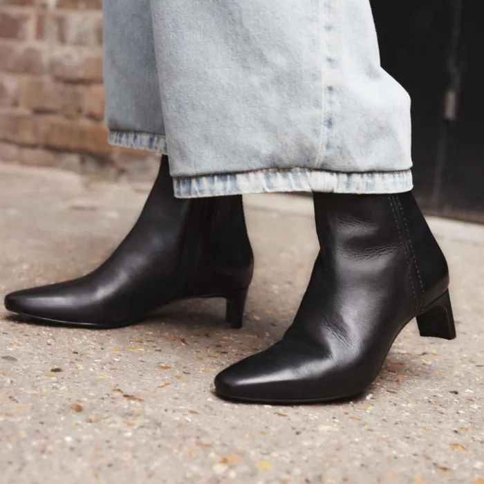 Clarks Ankle Boots Edina Up Black Leather 8211 Women