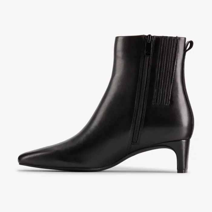 Clarks Ankle Boots Edina Up Black Leather 8211 Women