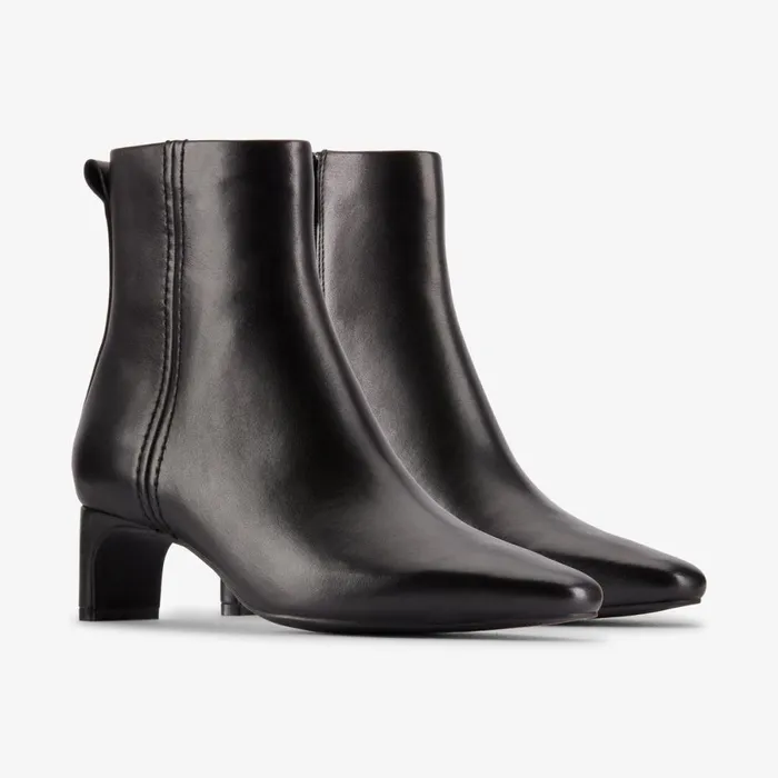 Clarks Ankle Boots Edina Up Black Leather 8211 Women