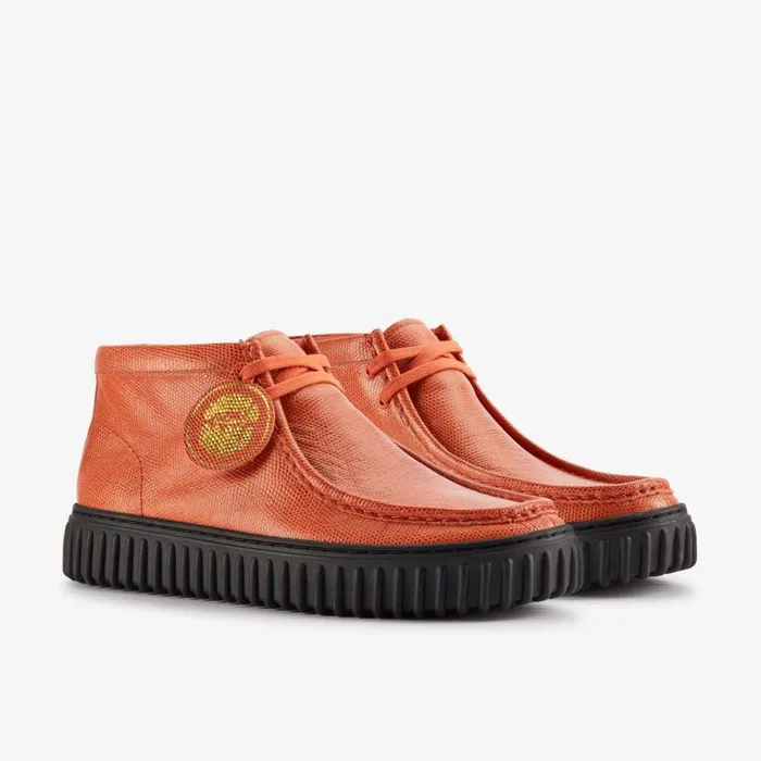 Clarks Ankle Boots Martine Rose Torhill Hi Orange Interest Leather 8211 Women
