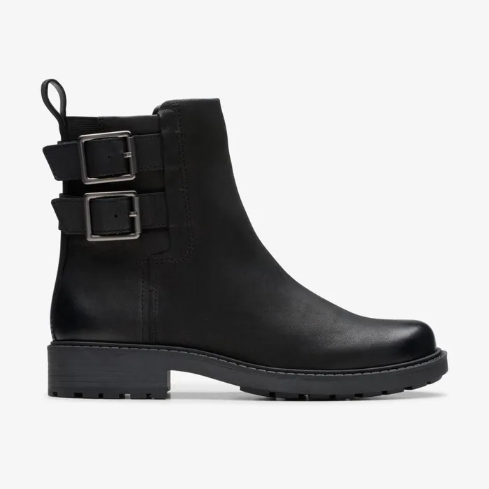 Clarks Ankle Boots Orinoco 2 Bay Black Leather 8211 Women