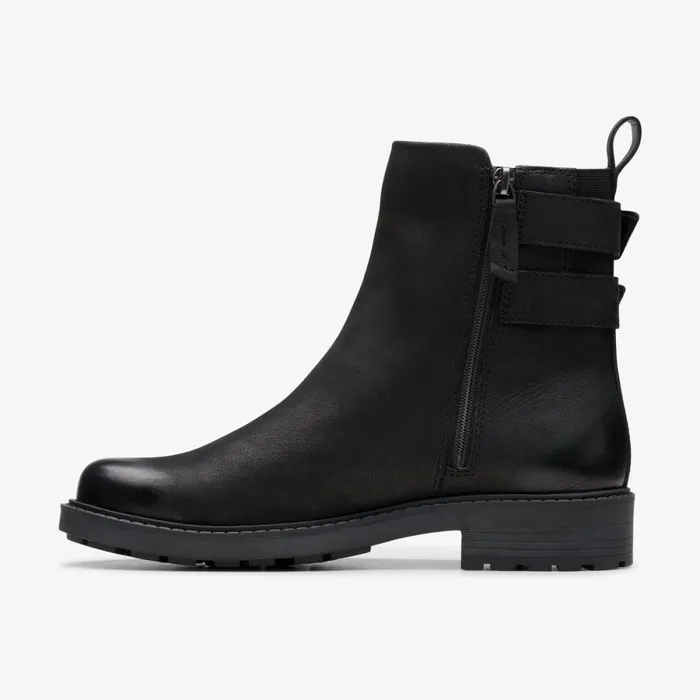 Clarks Ankle Boots Orinoco 2 Bay Black Leather 8211 Women