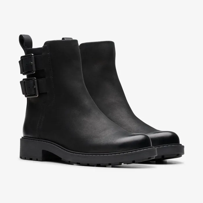 Clarks Ankle Boots Orinoco 2 Bay Black Leather 8211 Women