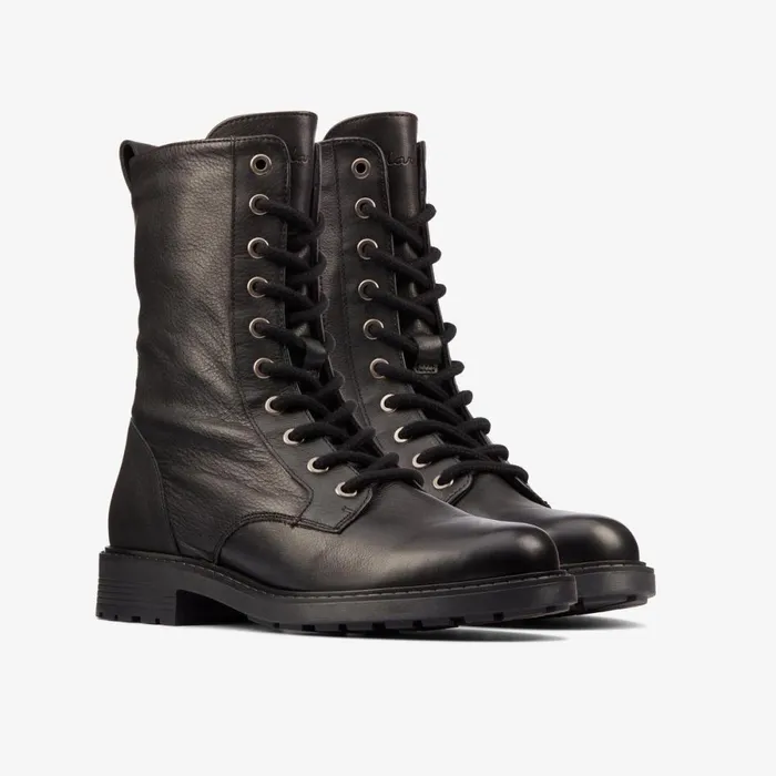 Clarks Ankle Boots Orinoco 2 Style Boot Black Leather 8211 Women