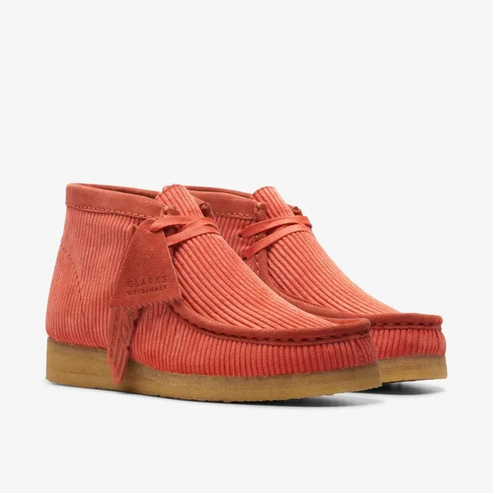 Clarks Ankle Boots Wallabee Boot Coral Cord 8211 Women