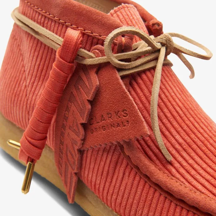 Clarks Ankle Boots Wallabee Boot Coral Cord 8211 Women