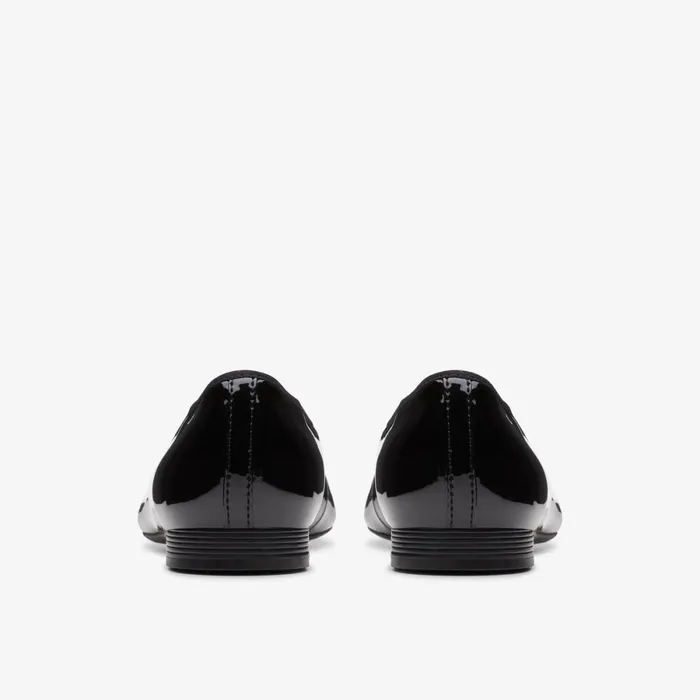 Clarks Ballet Pumps Loreleigh Rae Black Patent 8211 Women