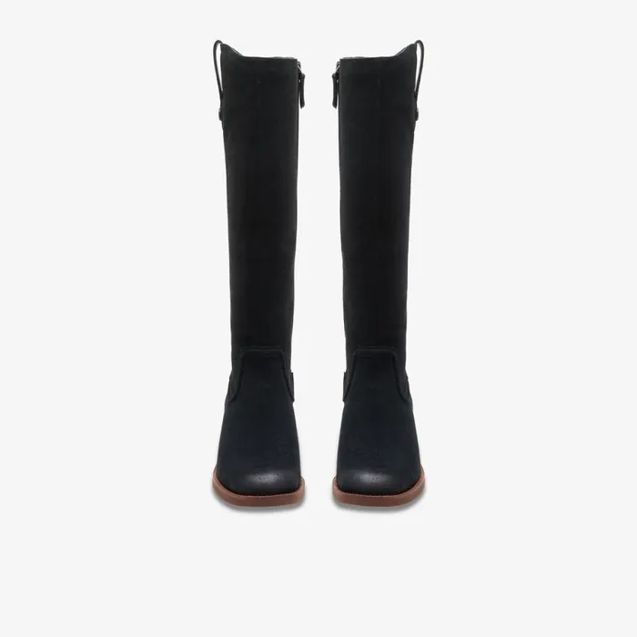 Clarks Black Boots Chamberly Up Black Suede 8211 Women
