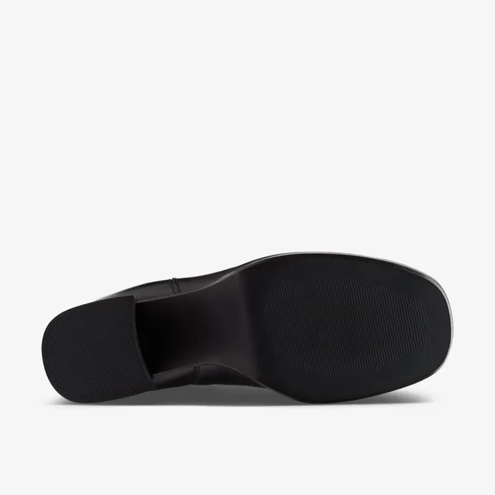 Clarks Black Boots Pique Up Black Leather 8211 Women