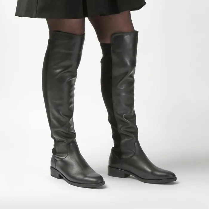 Clarks Black Boots Pure Caddy Knee High Boot Black Leather 8211 Women Clarks Black Boots Pure Caddy Knee High Boot Black Leather 8211 Women