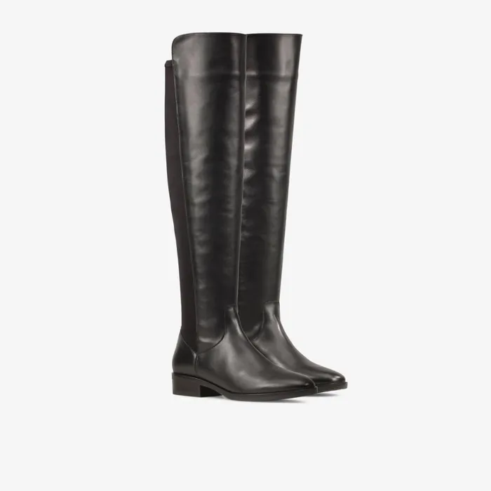 Clarks Black Boots Pure Caddy Knee High Boot Black Leather 8211 Women Clarks Black Boots Pure Caddy Knee High Boot Black Leather 8211 Women
