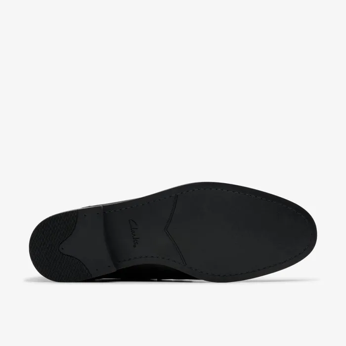 Clarks Black Shoes Brandon Step Loafer Black Leather 8211 Men