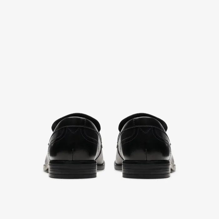 Clarks Black Shoes Brandon Step Loafer Black Leather 8211 Men