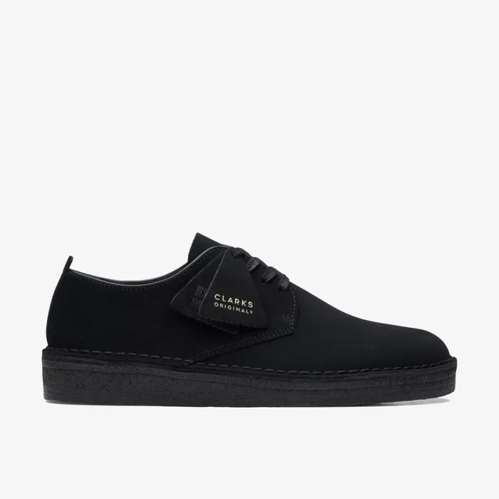 Clarks Black Shoes Coal London Black Suede 8211 Men