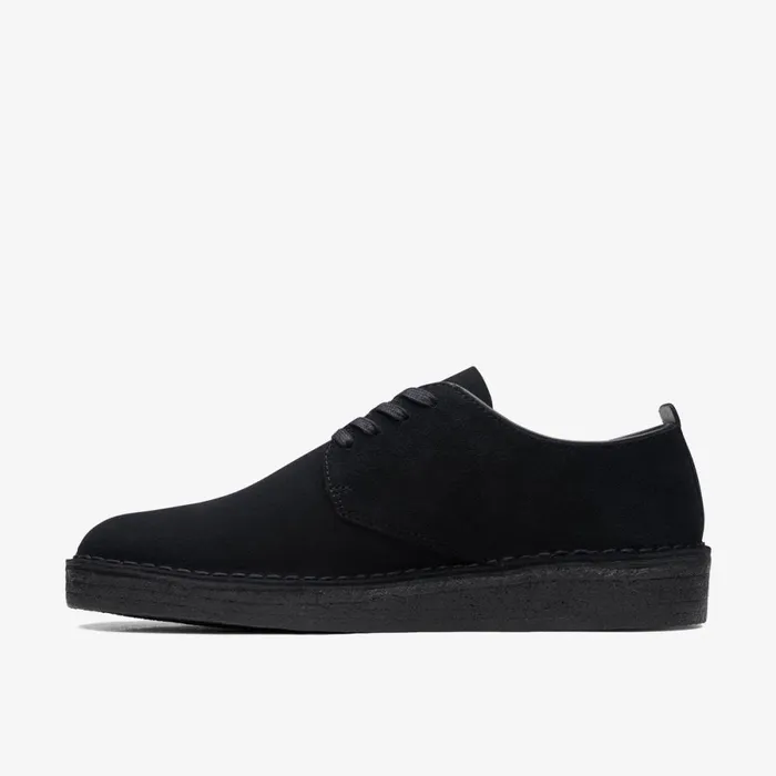 Clarks Black Shoes Coal London Black Suede 8211 Men