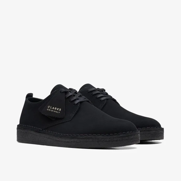 Clarks Black Shoes Coal London Black Suede 8211 Men