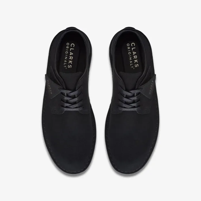 Clarks Black Shoes Coal London Black Suede 8211 Men