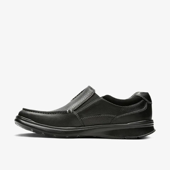Clarks Black Shoes Cotrell Free Black Oily Leather 8211 Men