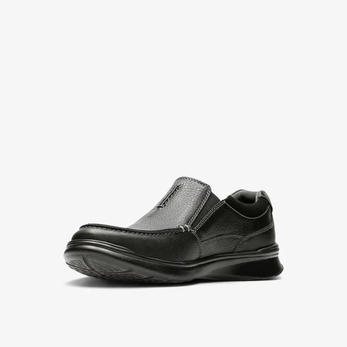 Clarks Black Shoes Cotrell Free Black Oily Leather 8211 Men