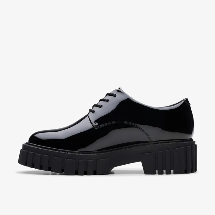 Clarks Black Shoes Page Walk Black Patent 8211 Women