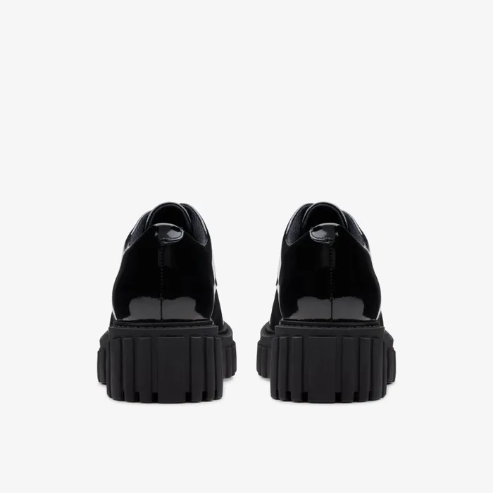 Clarks Black Shoes Page Walk Black Patent 8211 Women