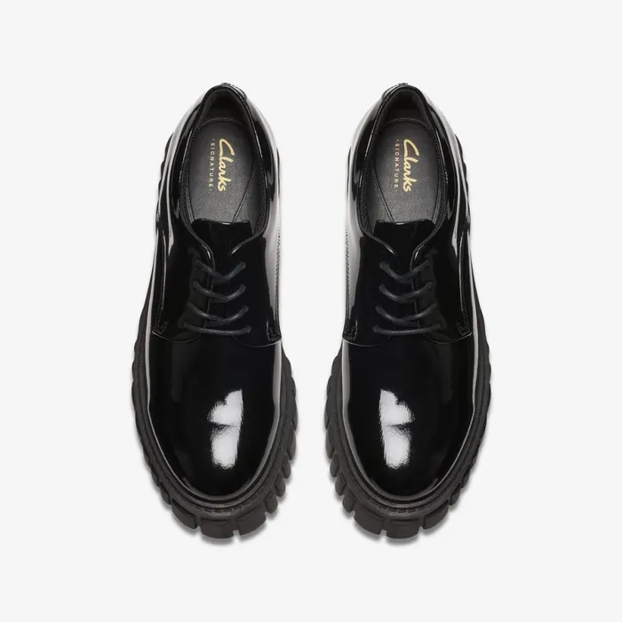 Clarks Black Shoes Page Walk Black Patent 8211 Women