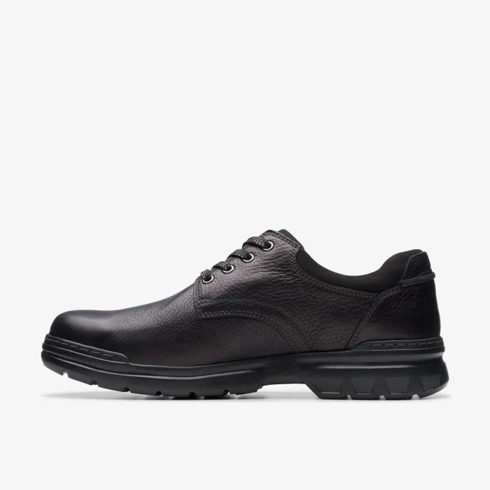 Clarks Black Shoes Rockie Walk GoreTex Black Leather 8211 Men