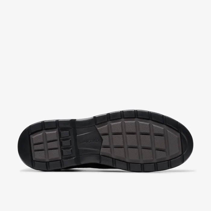 Clarks Black Shoes Rockie Walk GoreTex Black Leather 8211 Men