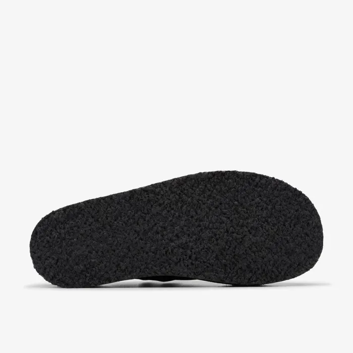 Clarks Black Shoes Trek Wedge Mule Black Suede 8211 Women