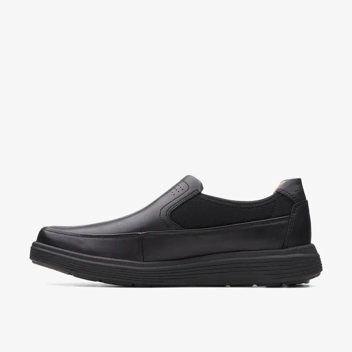 Clarks Black Shoes Un Abode Go Loafer Black Leather 8211 Men Clarks Black Shoes Un Abode Go Loafer Black Leather 8211 Men