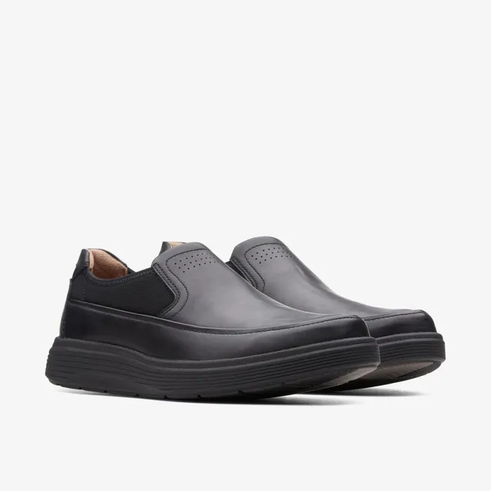Clarks Black Shoes Un Abode Go Loafer Black Leather 8211 Men Clarks Black Shoes Un Abode Go Loafer Black Leather 8211 Men
