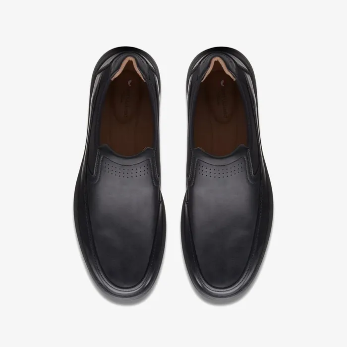 Clarks Black Shoes Un Abode Go Loafer Black Leather 8211 Men Clarks Black Shoes Un Abode Go Loafer Black Leather 8211 Men