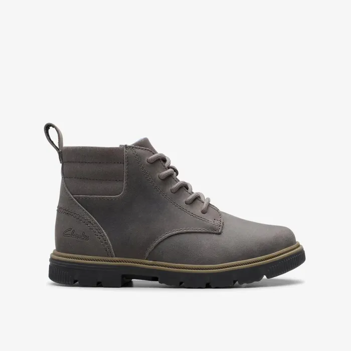 Clarks Boots Lorcam Trail Dark Grey 8211 Kids