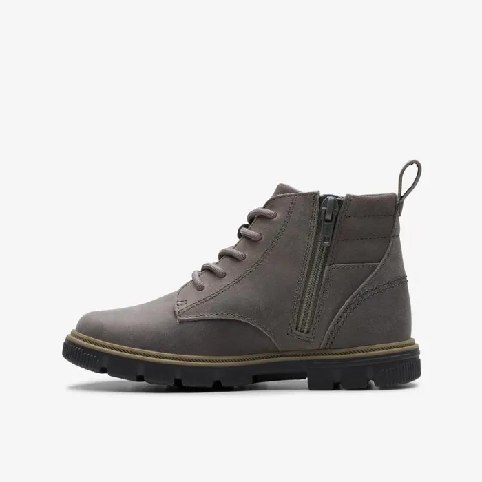 Clarks Boots Lorcam Trail Dark Grey 8211 Kids