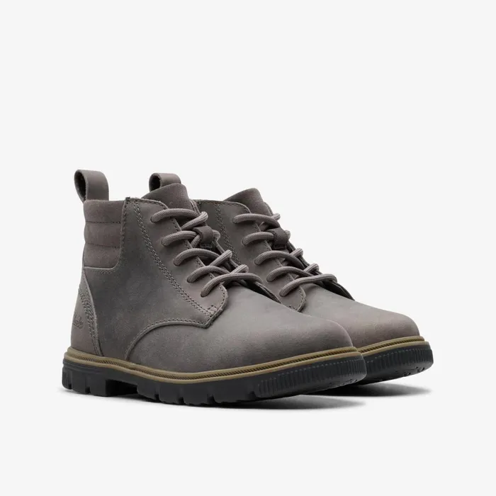 Clarks Boots Lorcam Trail Dark Grey 8211 Kids