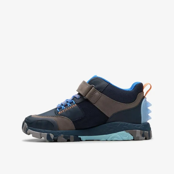 Clarks Boots Steggy 2 Glow Navy Combination 8211 Kids
