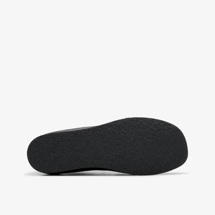 Clarks Boots Wallabee Boot Older Black Leather 8211 Kids