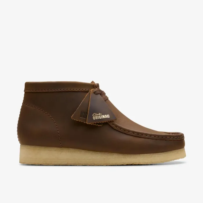Clarks Brown Boots Wallabee Boot Beeswax 8211 Men