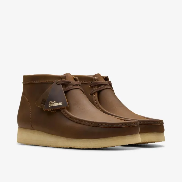 Clarks Brown Boots Wallabee Boot Beeswax 8211 Men