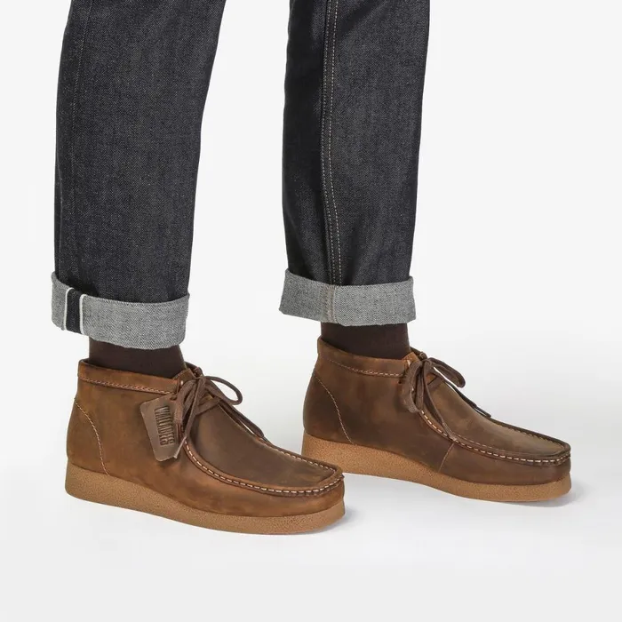 Clarks Brown Boots Wallabee Evo Boot Beeswax 8211 Men