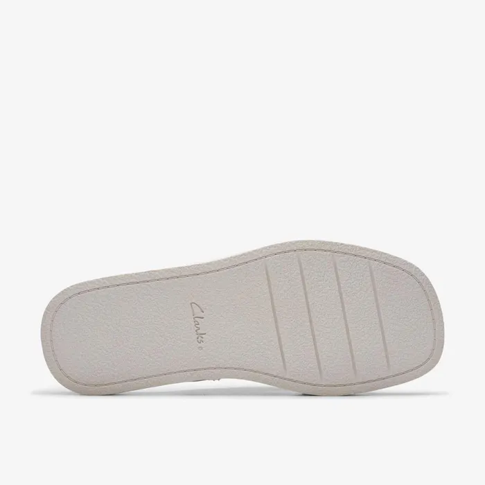 Clarks Flat Sandals Alda Glide Off White Leather 8211 Women